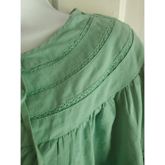 NEW Universal Thread Balloon Long Sleeve Tie Front Blouse - Picture 7 of 13